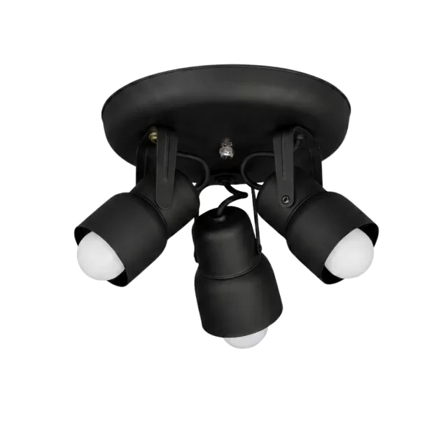 APLIQUE 3 LUCES BASE REDONDA