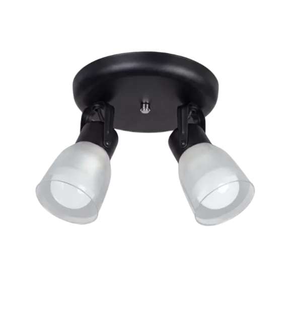 APLIQUE 2 LUCES BASE RAD RED TUL TERMOPLASTICA