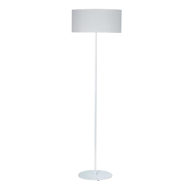LAMPARA DE PIE BASE Ø32CM NEGRO MICRO Y BCO MICRO