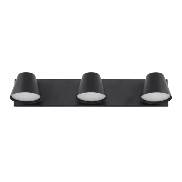 APLIQUE 3L CABEZAL METALICO CONICO ORIENTABLE Y BASE RECTANGULAR