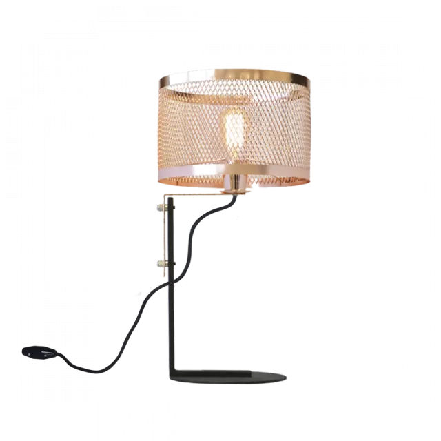 LAMPARA DE MESA NEGRO MICRO BASE Ø23CM