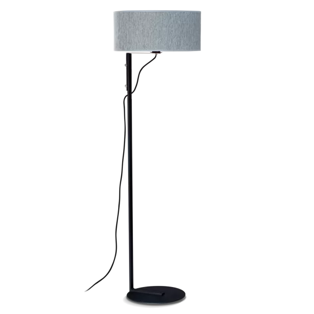 LAMPARA DE PIE NEGRO MICRO BASE Ø32CM