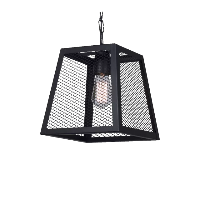COLGANTE 1L CON PANTALLA DE MALLA METALICA
