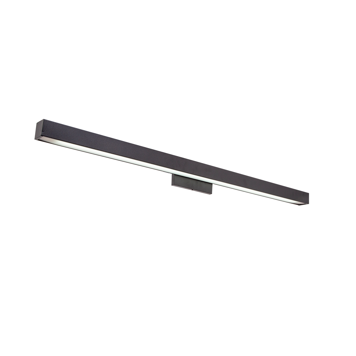 PLAFON RECTILINEO PARA TUBO LED 1L CON DIFUSOR PLASTICO