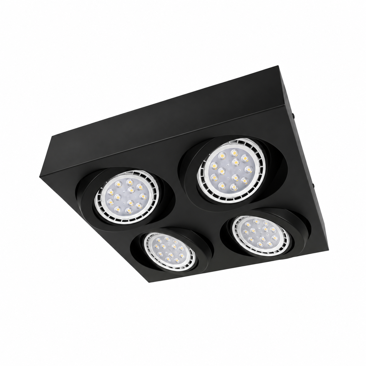 PLAFON CARDÁNICO 4 LUCES MOVIL