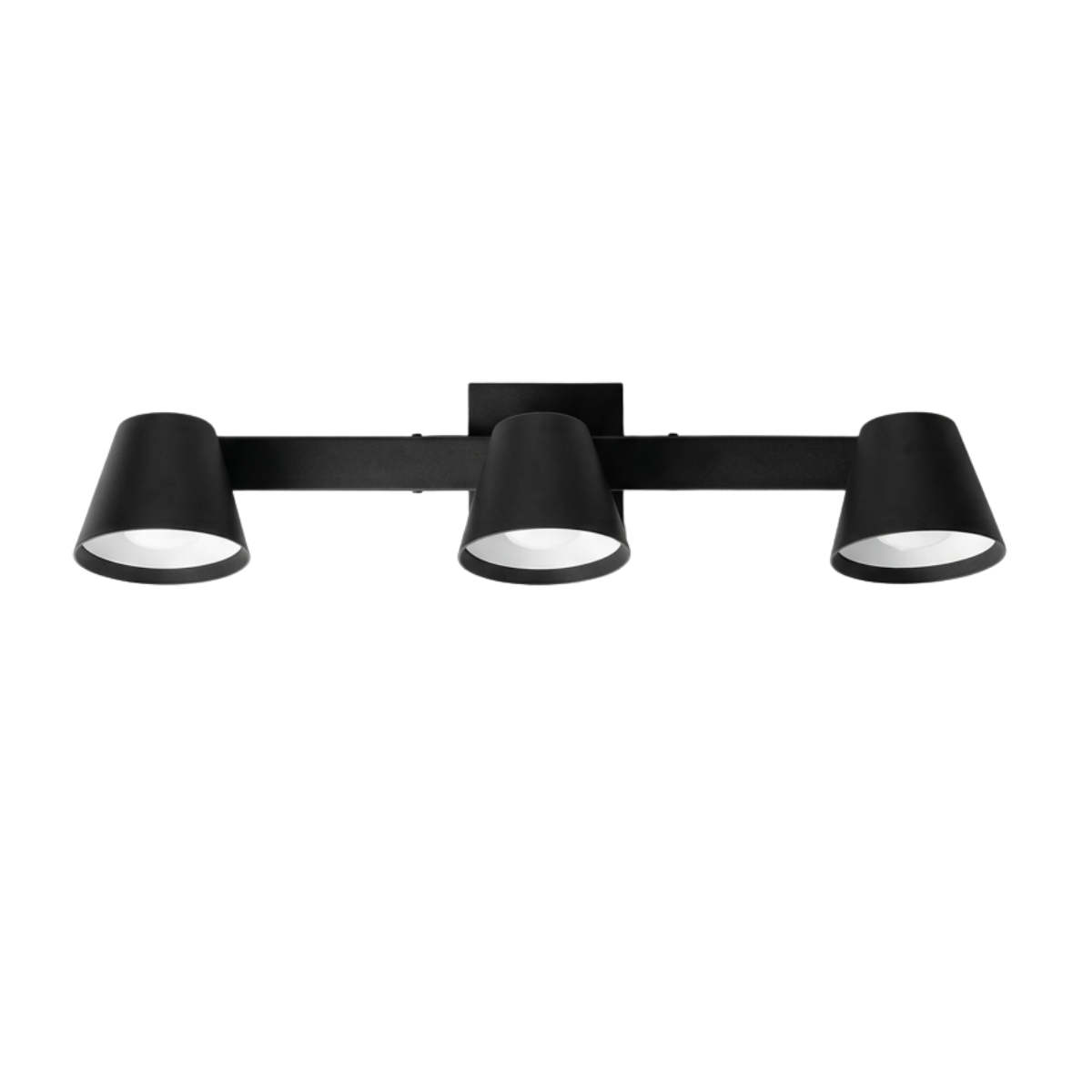 APLIQUE 3L CABEZAL METALICO CONICO ORIENTABLE Y BASE REGLETA